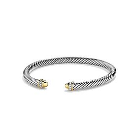 David Yurman Cable Classic Bracelet with 18K Gold & Diamonds