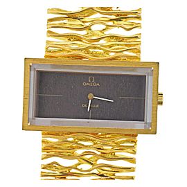 Omega DeVille 1970s Gold Watch Bracelet