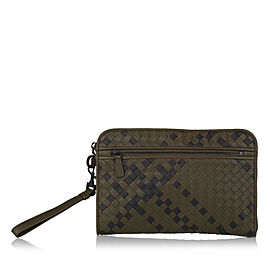 Bottega Veneta Intrecciato Leather Clutch Bag