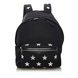 YSL City Star Canvas Backpack