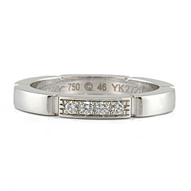 CARTIER : 18K white Gold Ring US 3.75 ,EU 46 LXKG-384