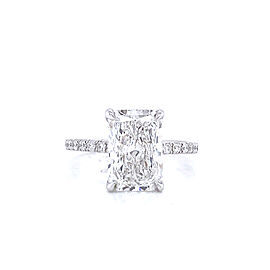 3 Carat Radiant Cut Lab Grown Diamond Engagement Ring IGI Certified