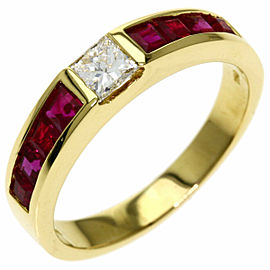 TIFFANY & Co 18k Yellow Gold Ruby Ring DLXGQJ-1044