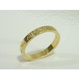 TIFFANY & CO. 18k yellow gold Notes narrow band Ring