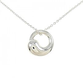 Tiffany & Co 925 Silver Eternal Circle Necklace E0815