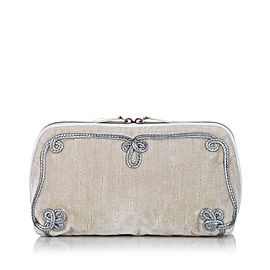 Bottega Veneta Velour Clutch Bag