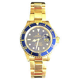 Rolex Submariner 18K Yellow Gold 40mm Watch