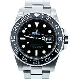 Rolex GMT Master II 116710 Stainless Steel & Black Dial 40mm Unisex Watch