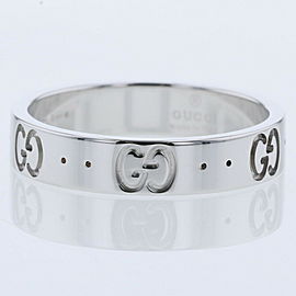 GUCCI 18k White Gold Icon Ring LXGBKT-689