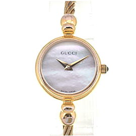 GUCCI 2700.2.L Bangle Gold Plated Quartz Watch LXGJHW-539