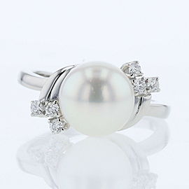 MIKIMOTO 950 Platinum Pearl Ring LXGBKT-68