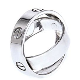 Cartier EN5233 18k White Gold Ring Size 54