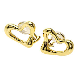 TIFFANY & Co 18K Yellow Gold Open heart Earring QJLXG-1594