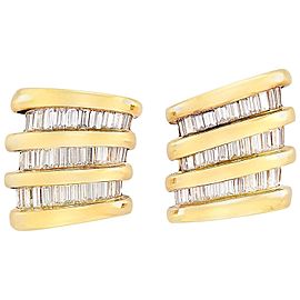 78 Baguette Diamond and Clip-On Earrings