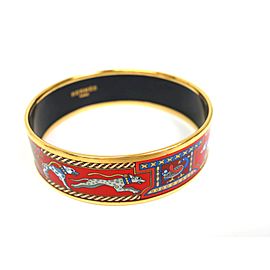 Hermes Cloisonne Palladium Bangle Bracelet