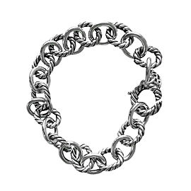 David Yurman Sterling Silver Oval Link Bracelet