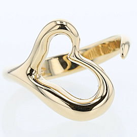 TIFFANY & Co 18k Yellow Gold Open heart Ring LXGBKT-858