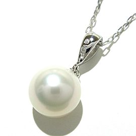 mikimoto 18K White Gold Pearl Necklace LXJG-169