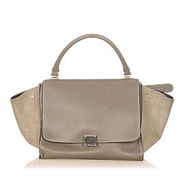 Celine Small Trapeze Leather Satchel