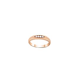 18k Rose Gold and Diamond Ring