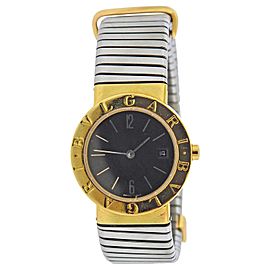 Bulgari Tubogas Gold Steel Watch Bracelet BB 26 GSCD