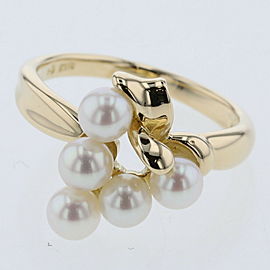 MIKIMOTO 18k Yellow Gold PearlRing LXGBKT-959