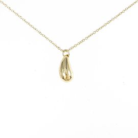 TIFFANY & Co 18k Yellow Gold teardrop Necklace LXGYMK-18