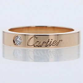 CARTIER 18k Pink Gold Engraved Ring LXGBKT-498