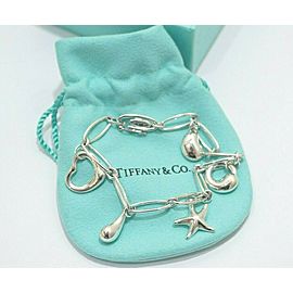 TIFFANY & Co Sterling Silver 5 Charm Bracelet LXGoods-263