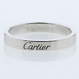 CARTIER 950 Platinum C Do Engraved Ring LXGBKT-1090