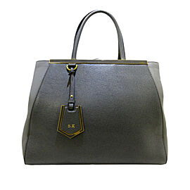 Fendi Medium 2Jours Leather Satchel