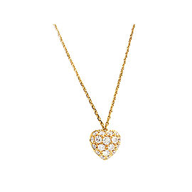 Cartier 18K Rose Gold Diamond Pendant Necklace