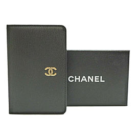 CHANEL Leather CC Logo Mini Agenda Day Planner