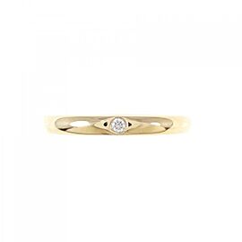 TIFFANY & Co Band 18k Yellow Gold Diamond US6.25 Ring LXGKM-392