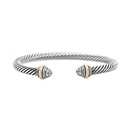 David Yurman Cable Classics Bracelet With Diamonds and 14K Gold