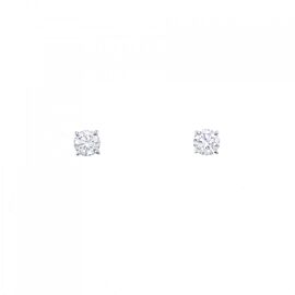 Tiffany & Co 950 Platinum solitaire Earrings E1042