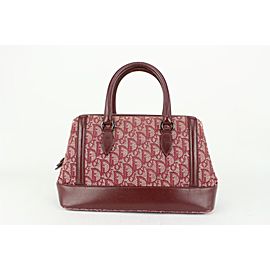 Dior Bordeaux Monogram Trotter Dome Bowler Bag 257da720