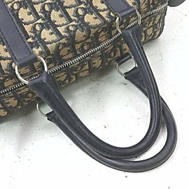 Christian Dior Navy Monogram Trotter Boston Bag 8630110