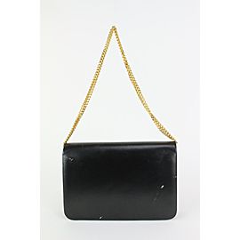 Dior Black Box Calf Leather Flap Chain Bag 827da9