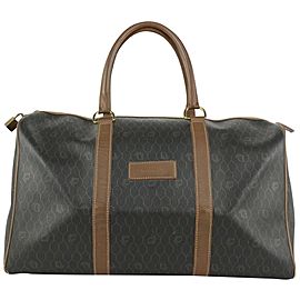 Dior Black Honeycomb Trotter Boston Duffle Bag 1CD106