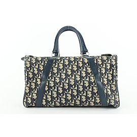 Dior Navy Blue Monogram Trotter Boston Duffle Bag 889da413