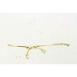 Dior Gold Herringbone Chain Bow Bracelet 1015d29