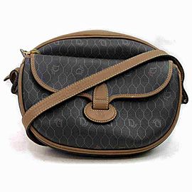 Dior Messenger Logo Monogram Trotter 873002 Black Pvc Cross Body Bag