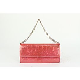 Dior Pink Patent Trotter Chain Wallet 923da97