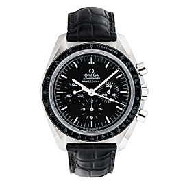 Omega Speedmaster Professional 31133423001002 Chronograph Black Dial Black Leather 42mm Mens Watch