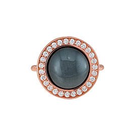 Misahara Stena Ring (Hematite) 18k Rose Gold Ring