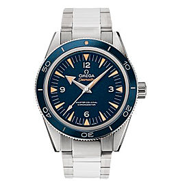 Omega Seamaster 300 23390412103001 Blue Dial Titanium 41mm Mens Watch