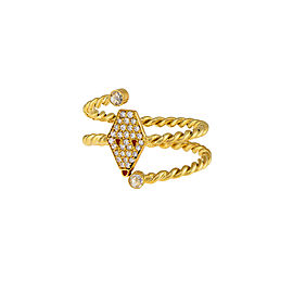 Misahara Drina Double Coil Ring 18k Yellow Gold Ring