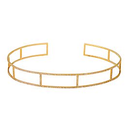 Adriatic Yellow Gold Koral Neck Cuff