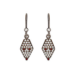 Misahara Drina Dew Earrings 18k Oxidized White Gold Earrings